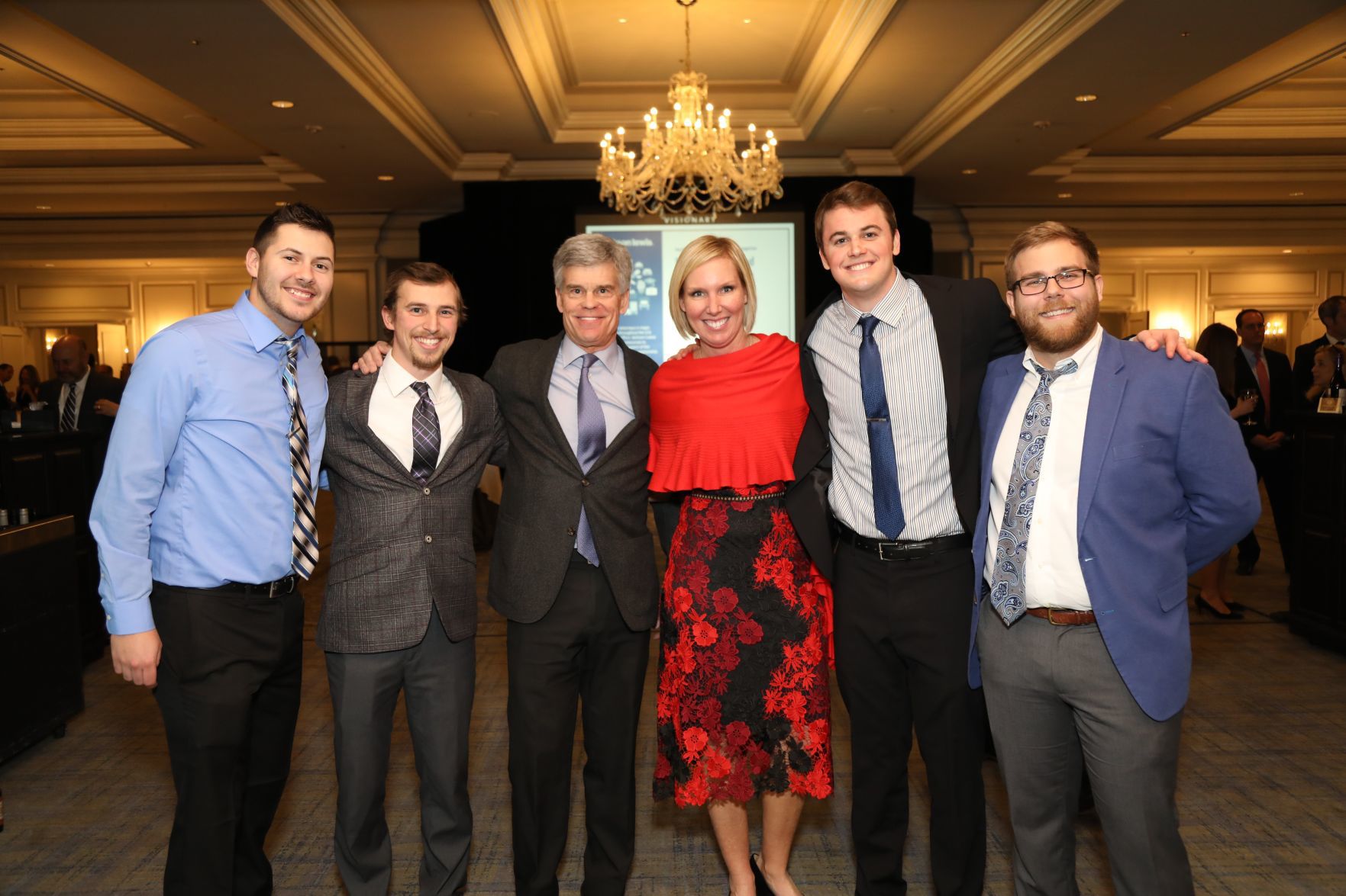 Erik Peyton, Calvin Daack, Tom Stillman Owner of St. Louis Blues Hockey Team, Jennifer Bulmann, George Dowdy, Justin Kendall